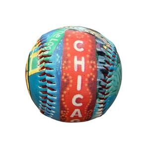 Chicago Unforgetaball Baseball Windy City Magnificent Mile Pizza Jazz Decor Ball